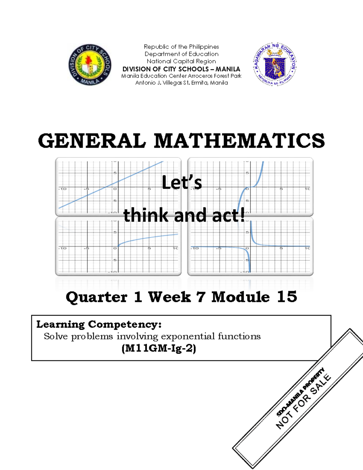 Genmath-11 Q1 W7 Mod15 - Asdsadasd - Republic Of The Philippines ...