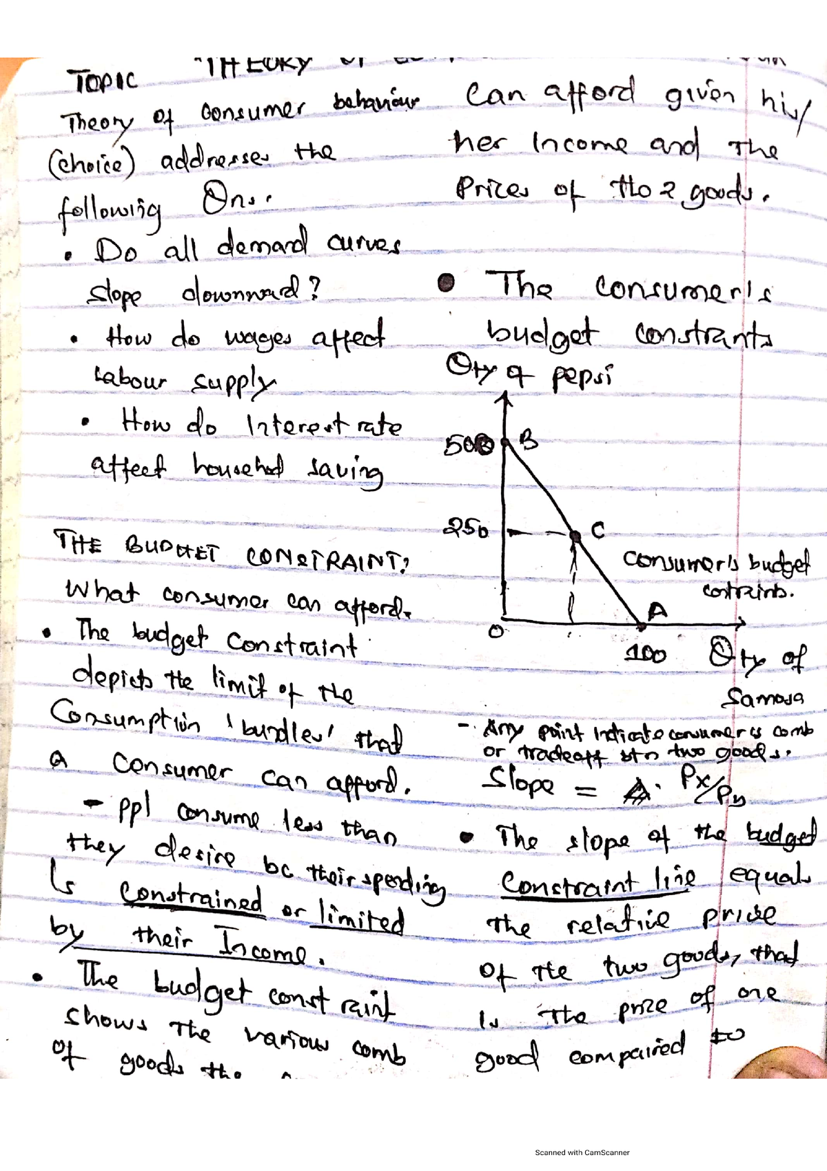 EC216 Summary Of Consumer Theory - Intermediate Microeconomics - Studocu