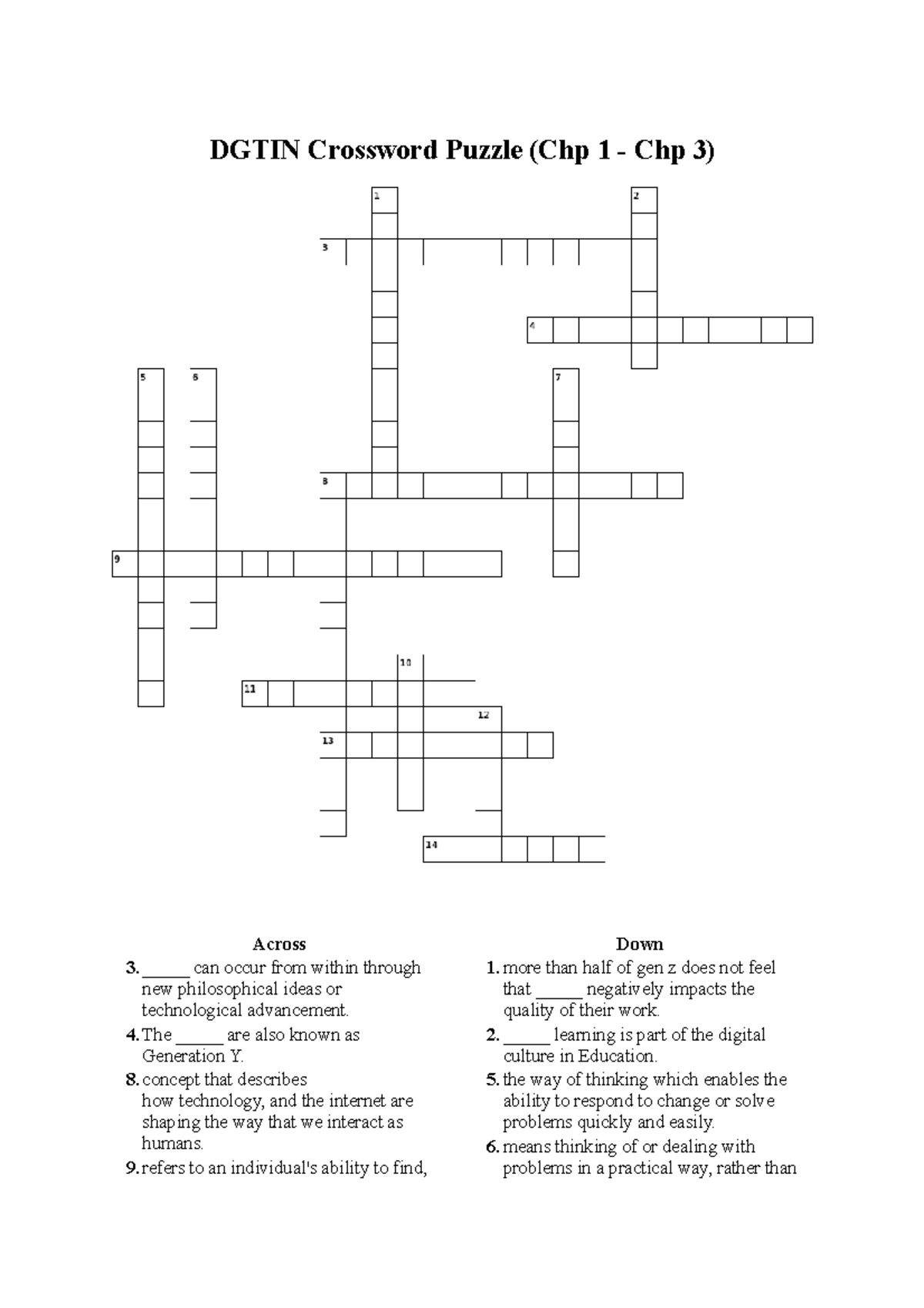 Dgtin 2103 Crossword Puzzle Tee Jun Yang DGTIN Crossword Puzzle (Chp