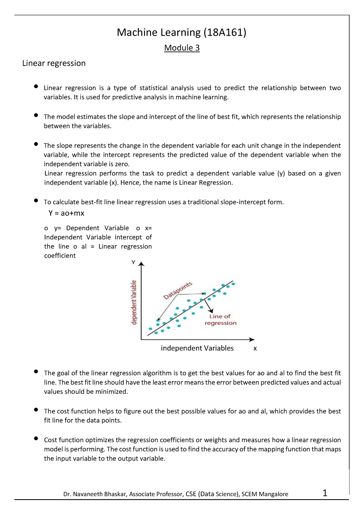 Ml L Module 3 - Machine Learning Machine Learning - Machine Learning ...