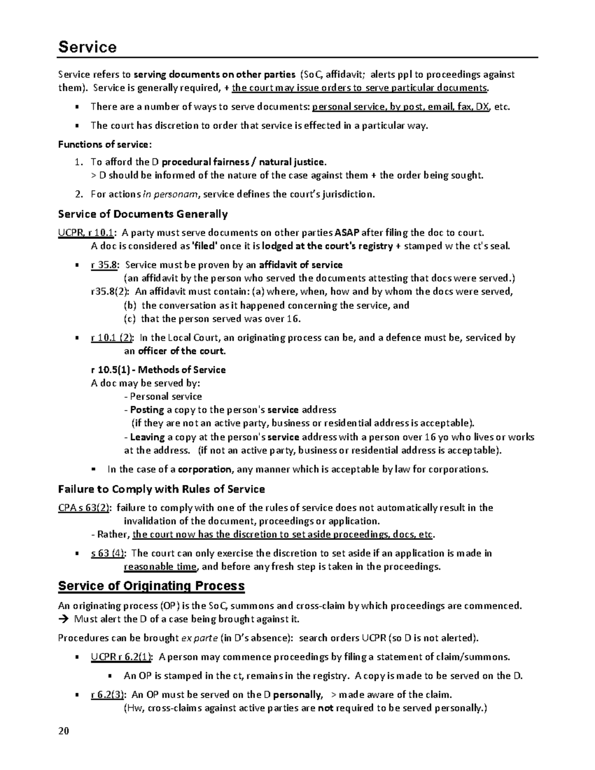 Service and discovery - Service Service refers to serving documents on ...