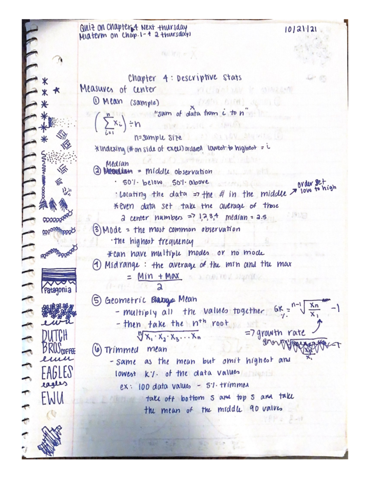 Chapter 4: descriptive stats - DSCI 245 - Studocu