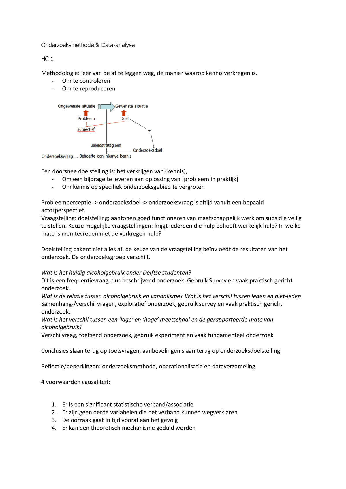 Samenvattingen Onderzoeksmethode En Data-analyse: College(s) 1-5 ...