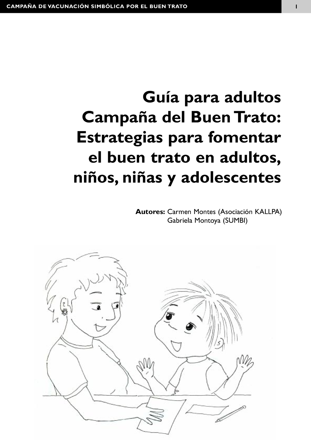 Buen Trato Adultos Guía Para Adultos Campaña Del Buen Trato Estrategias Para Fomentar El Buen 7392