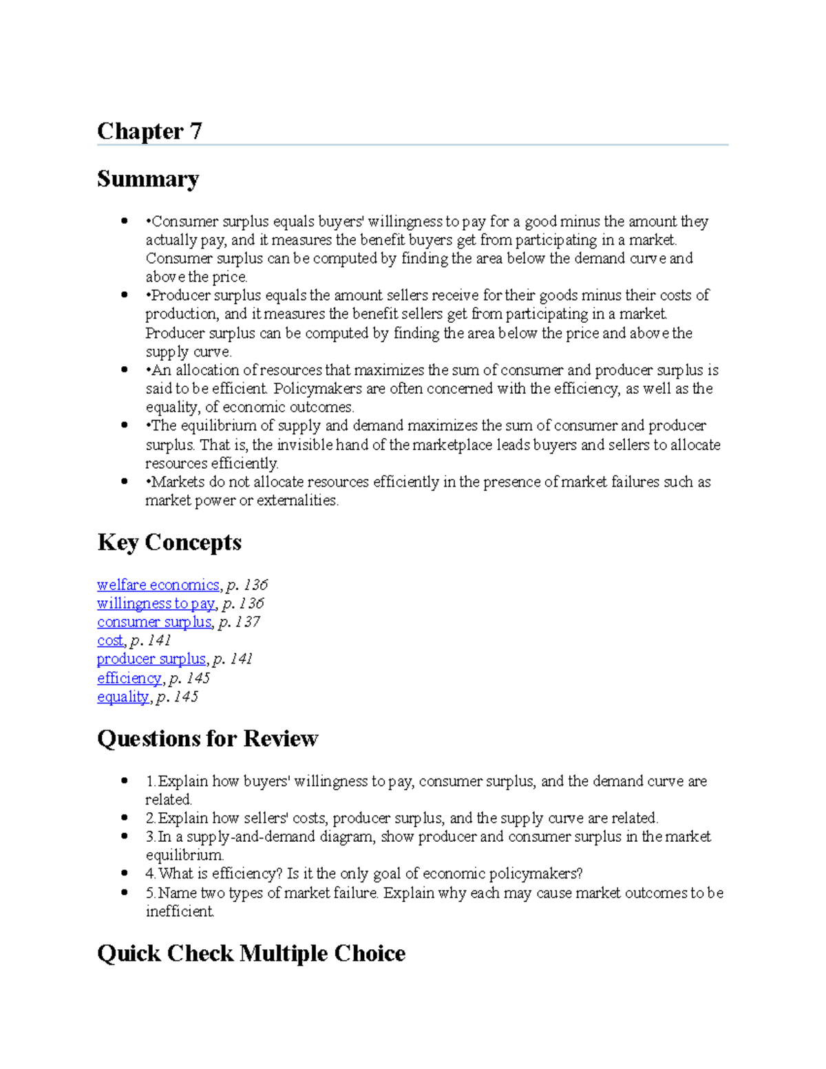 Principles Of Macroeconomics Part 3 Chapter 7 Summary Surplus Equals