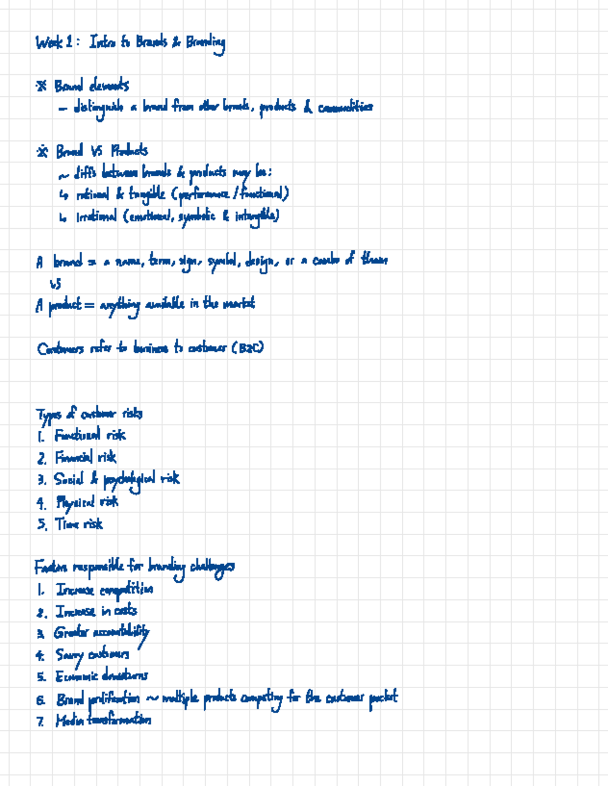 Mktg3120 notes - mwah - Week 1 : Intro to Brands & Branding · X: Brand ...