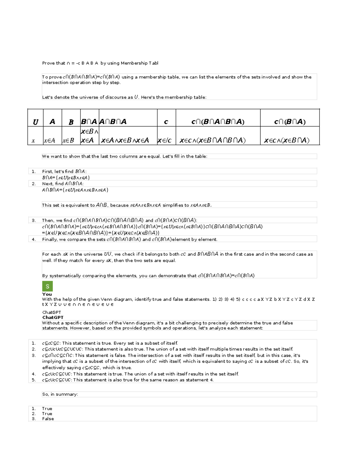 New Microsoft Office Word Document - Prove that c B A B A by using ...