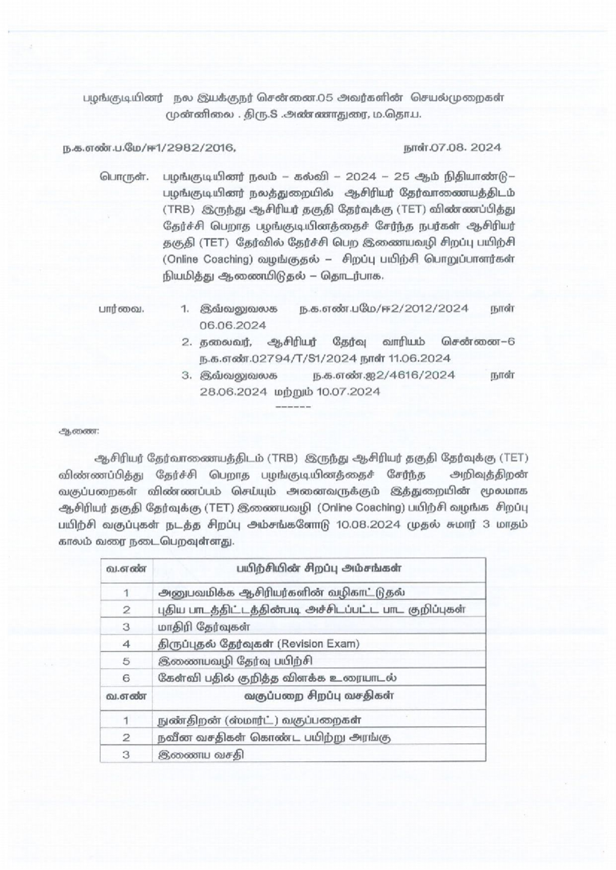TET training - Nice content - BOU OF S BOULD 2024 25 gbio (TRB) (TET ...
