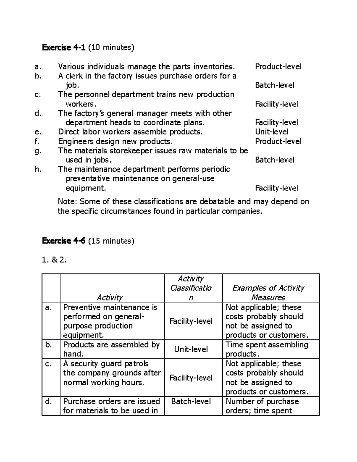 CB2101 202122 B Exercise & HW Solutions Ch4 - Exercise 4 - 1 (10 ...