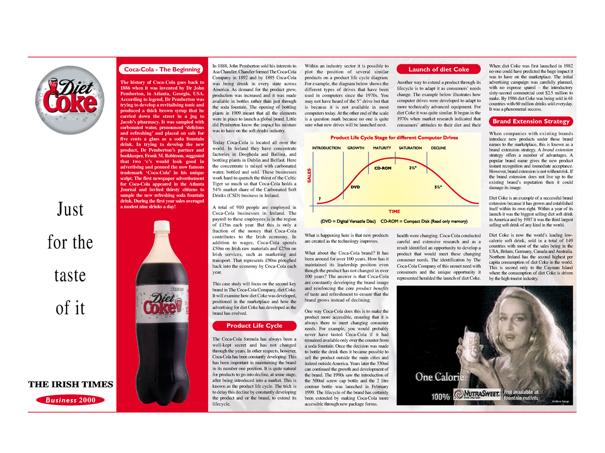 product life cycle of coca cola essay