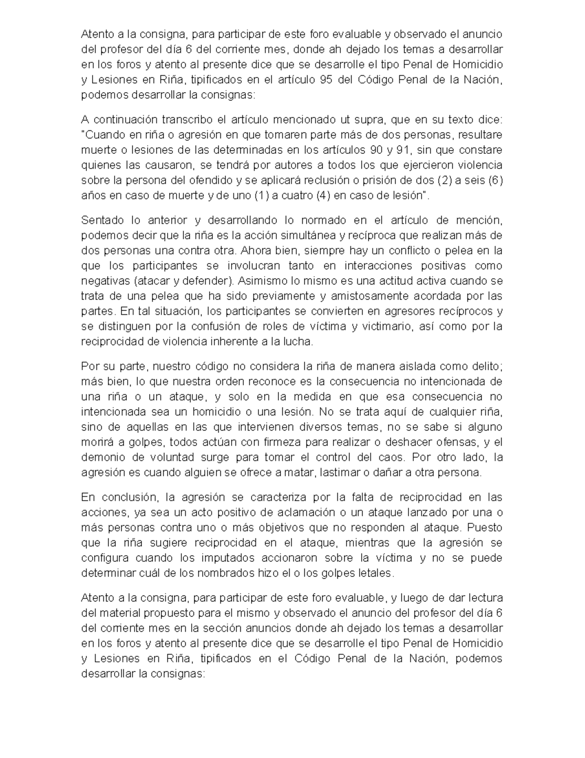 FORO 2 - foro 2 - Atento a la consigna, para participar de este foro ...