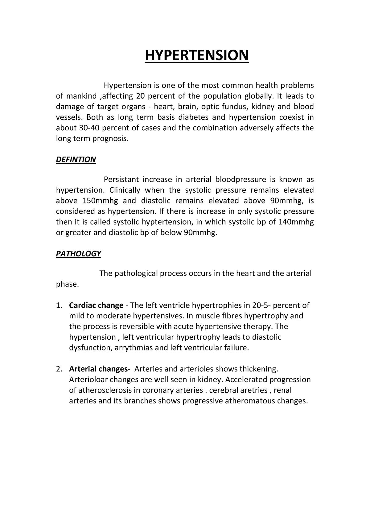 assignment on hypertension pdf