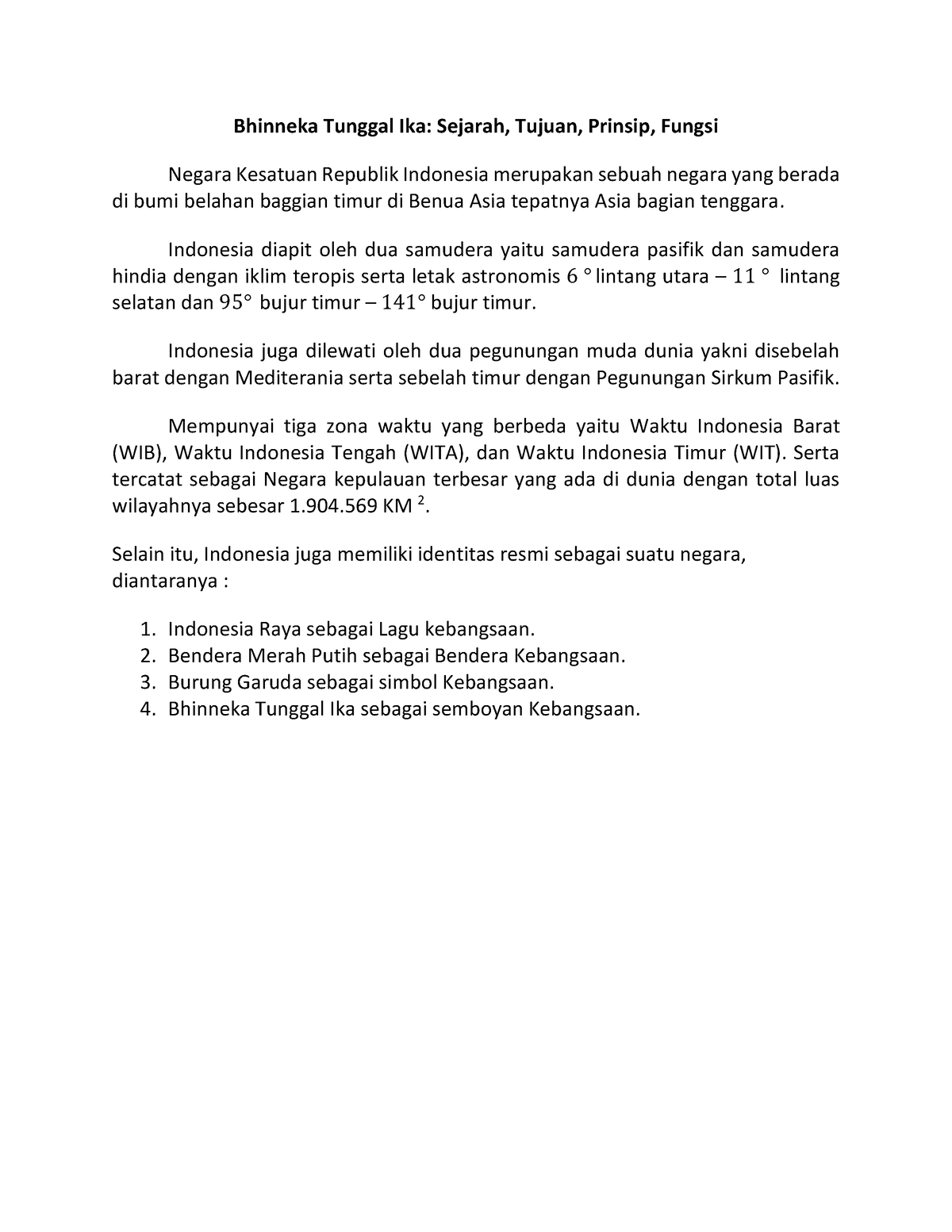 1. Materi Bhinneka Tunggal Ika - Bhinneka Tunggal Ika: Sejarah, Tujuan ...