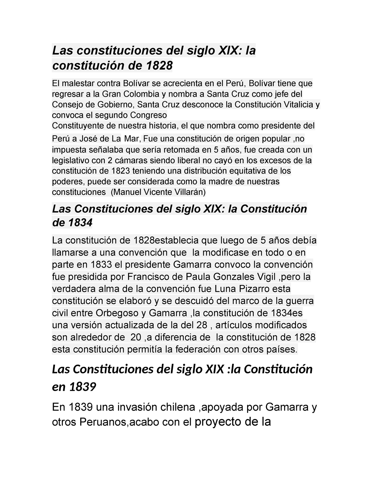 Las Constituciones Del Siglo XIX - Las Constituciones Del Siglo XIX :la ...