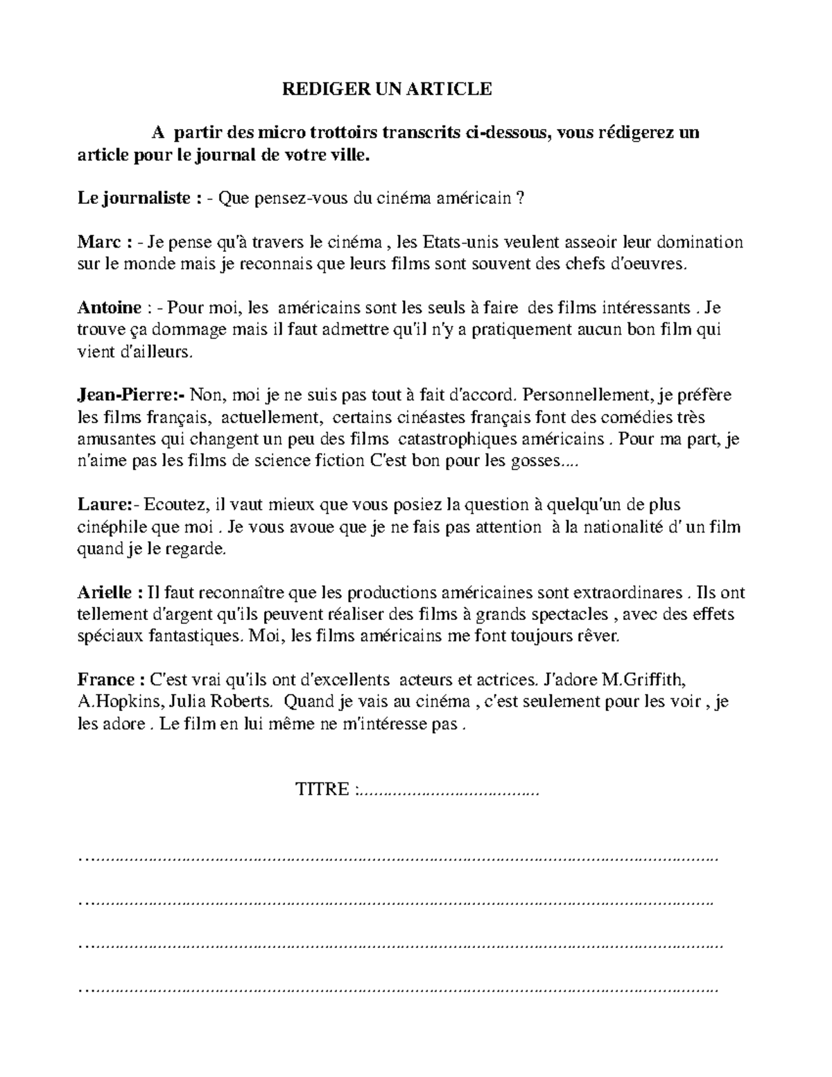 4-micro-trottoirs rediger article - REDIGER UN ARTICLE A partir des ...