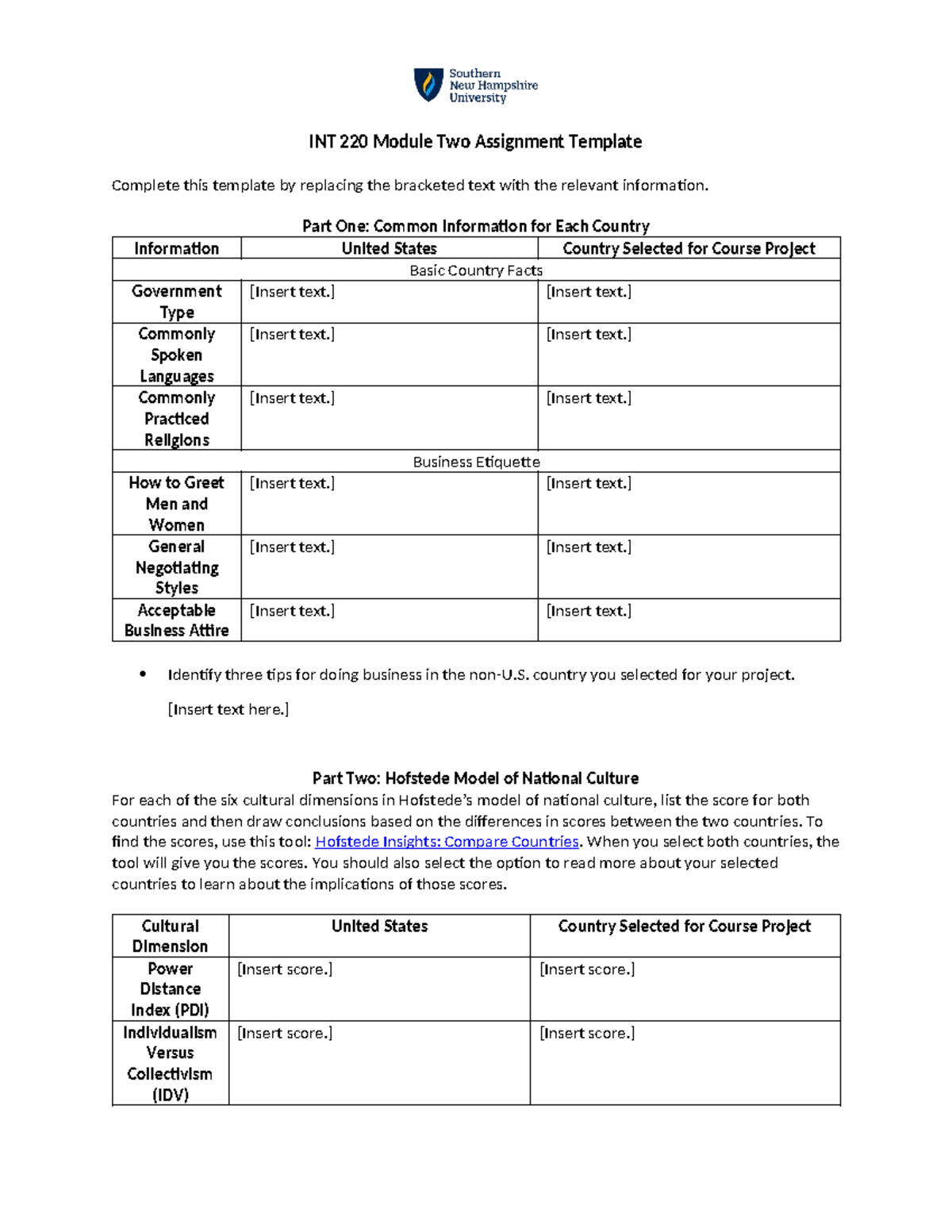 INT 220 Module Two Assignment Template - INT 220 Module Two Assignment ...