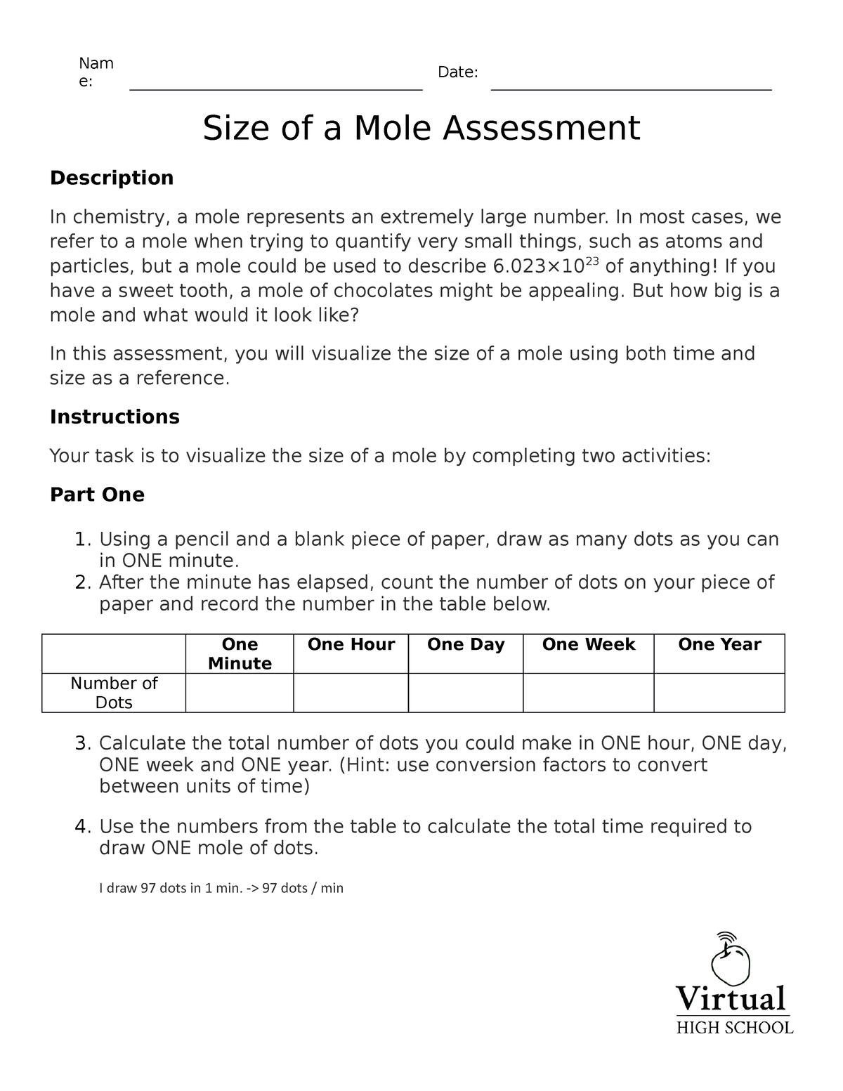 size-of-a-mole-worksheet-e-date-size-of-a-mole-assessment-description-in-chemistry-a-mole