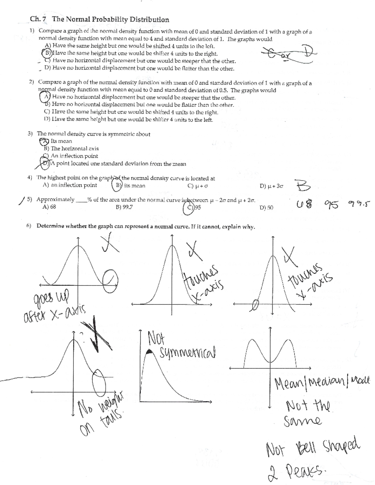 Chpt 7 - Pannu Summer course - , Ch. 7 The Normal Probability ...