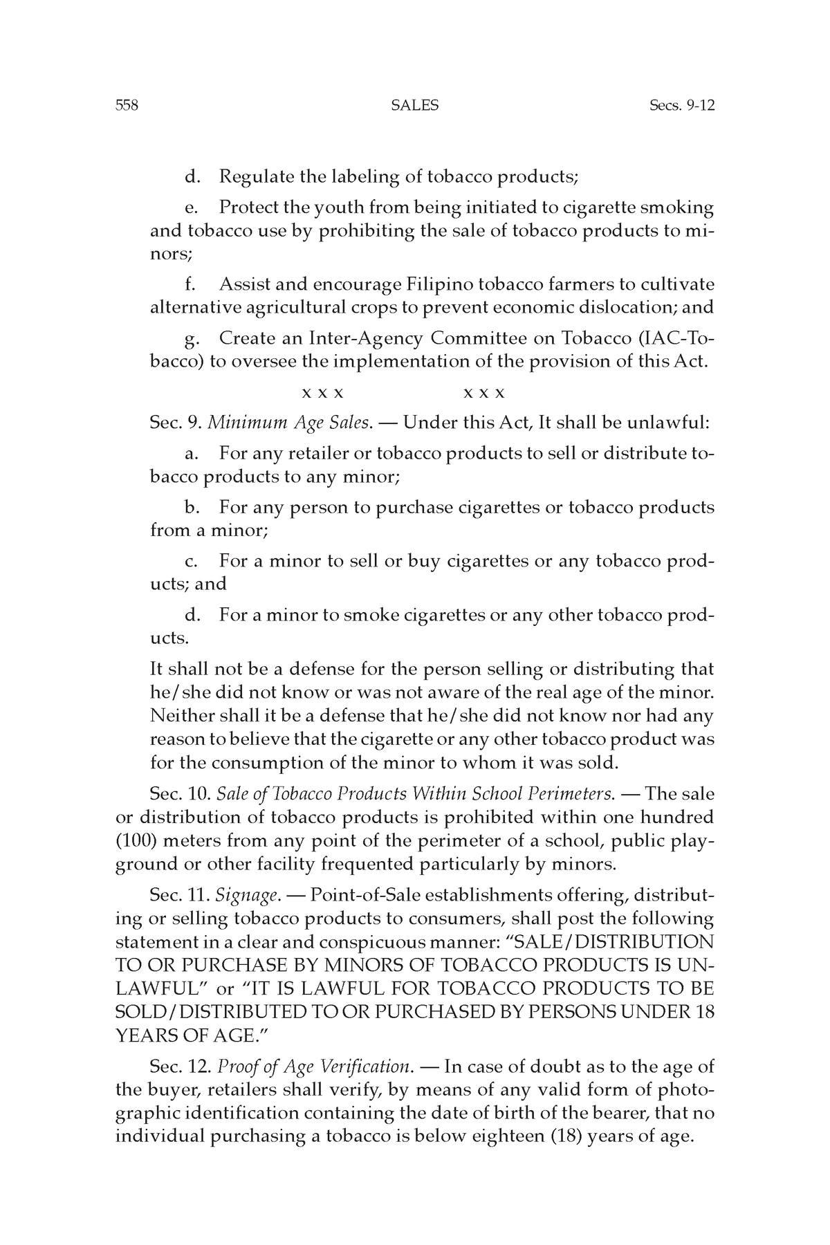 LAW OF Sales BY Hector DE LEON-246 - 558 SALES d. Regulate the labeling ...