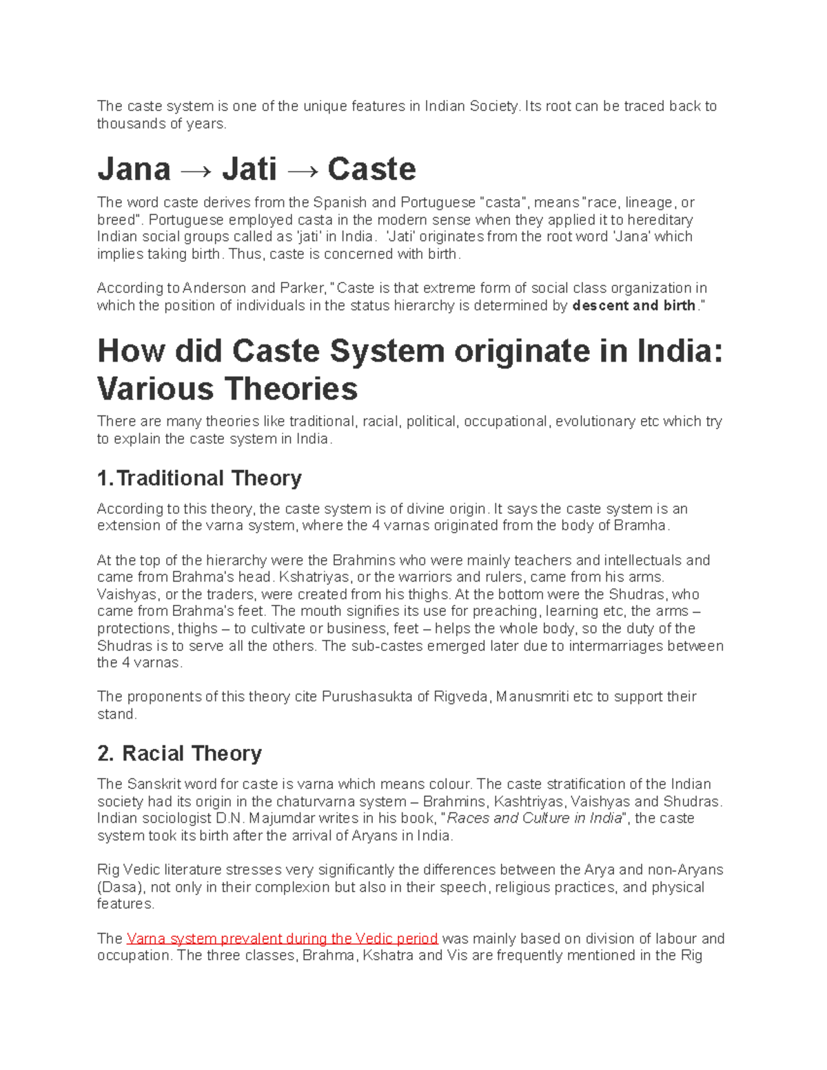 the-caste-system-is-one-of-the-unique-features-in-indian-society-its