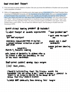 Elem American Sign Language Unit 2 notes - Homework 2. 1, 2, 2. Yes ...