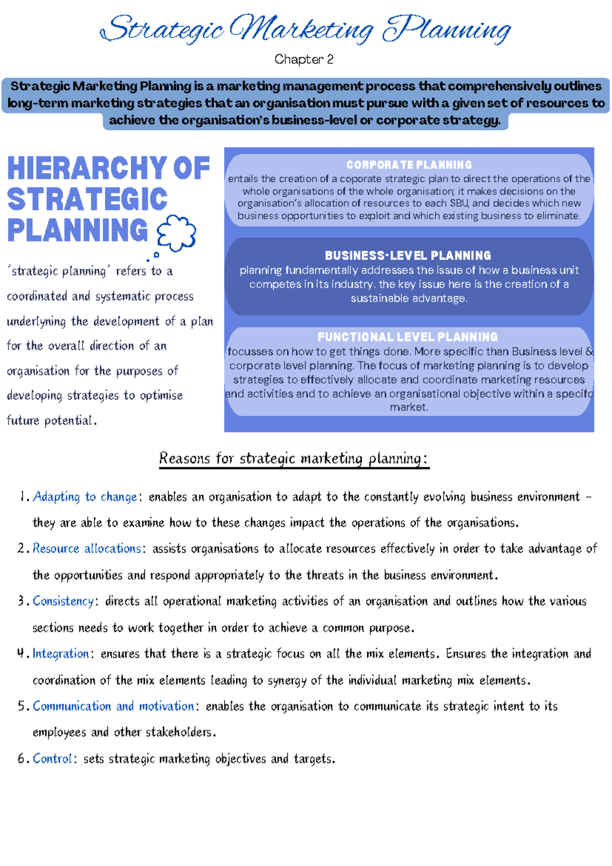 Bem chp 2 - chapter 2 - Strategic Marketing Planning Chapter 2 ...