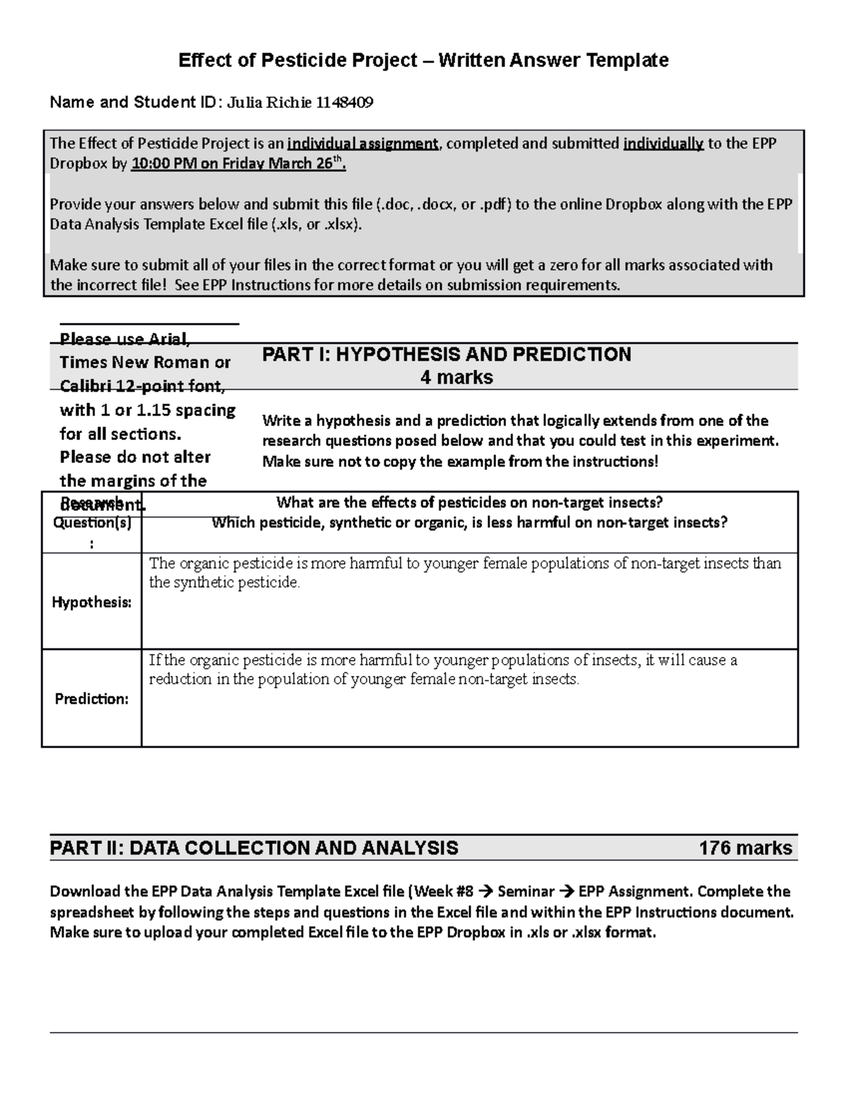 W21 EPP Written Answer Template - CHEM2700 - U of G - Studocu