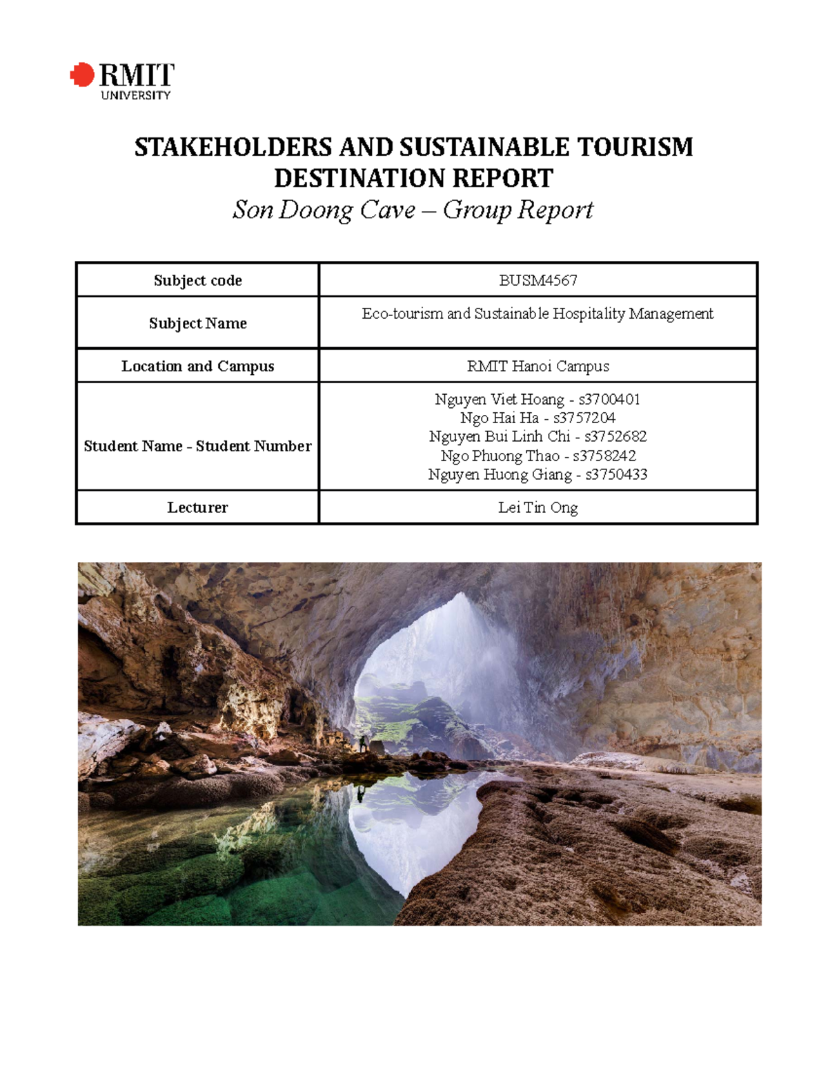 Ecotourism Final - About Sustainable Tourism - STAKEHOLDERS AND ...