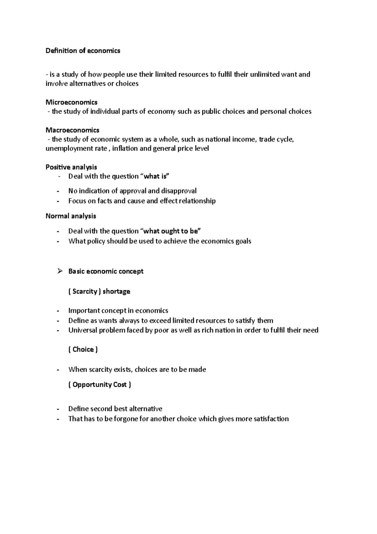 Quiz Csaa Fre Definition Of Economics Is A Study Of How People Use 