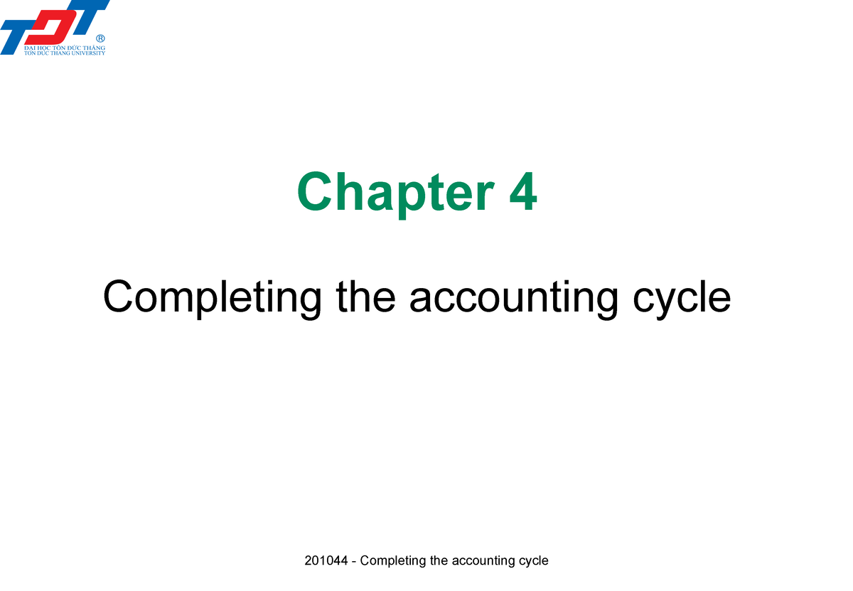 Ch04 Completing-the-accounting-cycle - Chapter 4 Completing The ...