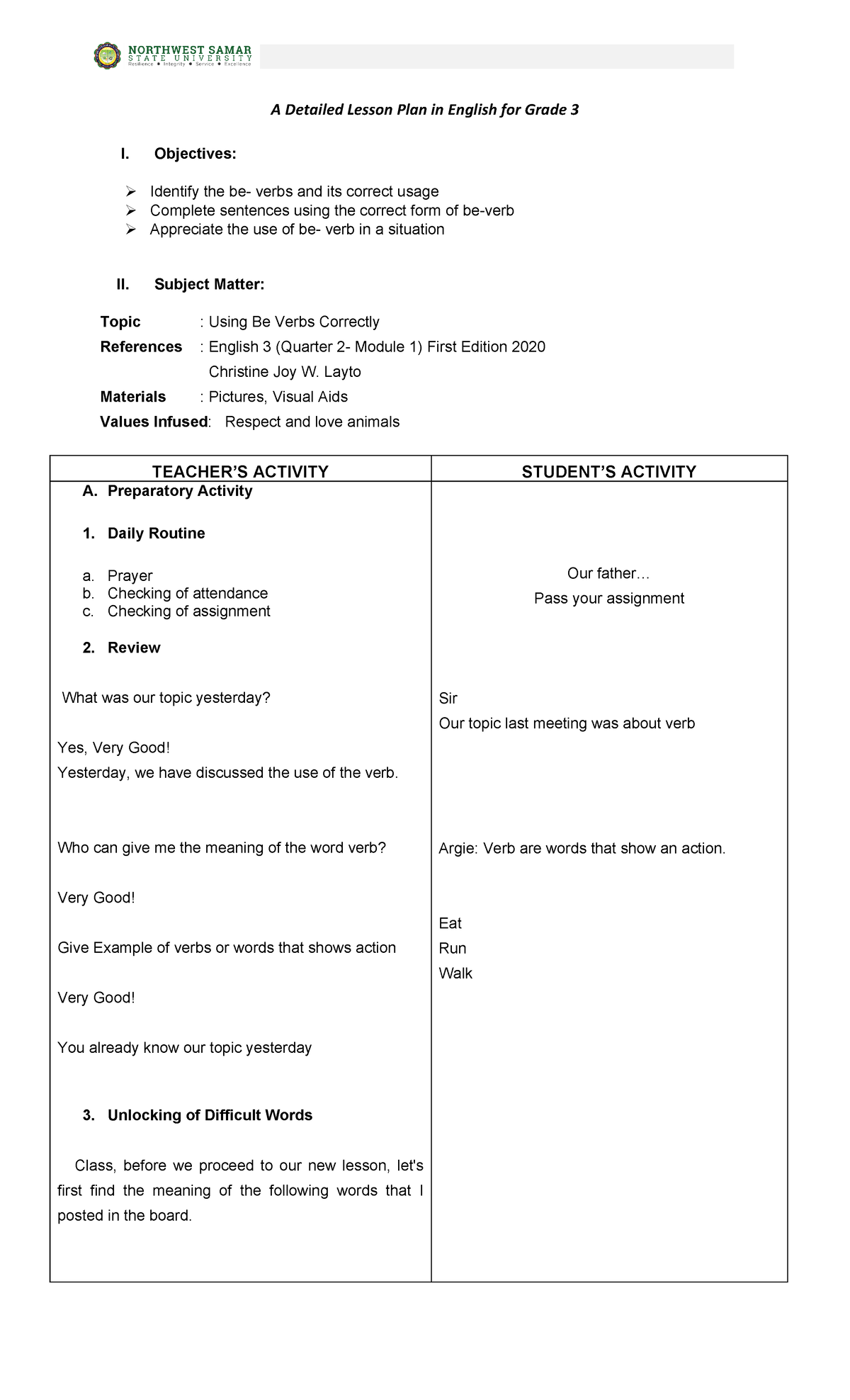 A Detailed Lesson Plan In English For Grade 3 Converted A Detailed Lesson Plan In English For 