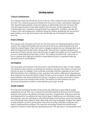 Debate 4 Documentation and Record Keeping at the Jobsite - It usually ...