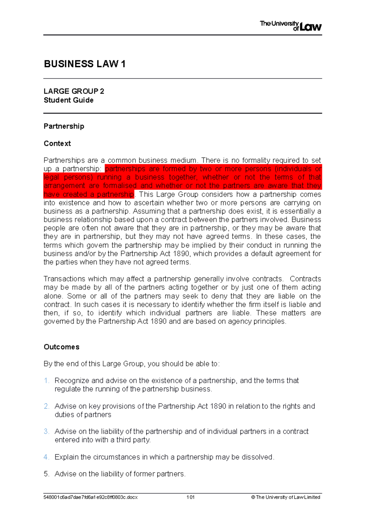 Bussiness Law Unit 2 2 - Large Group Complete Notes - BUSINESS LAW 1 ...