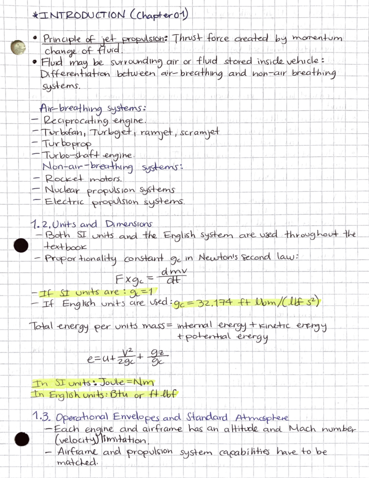 Chapter 1 - Notes That Help With Homework, Quizzes And Exams - A E 419 ...