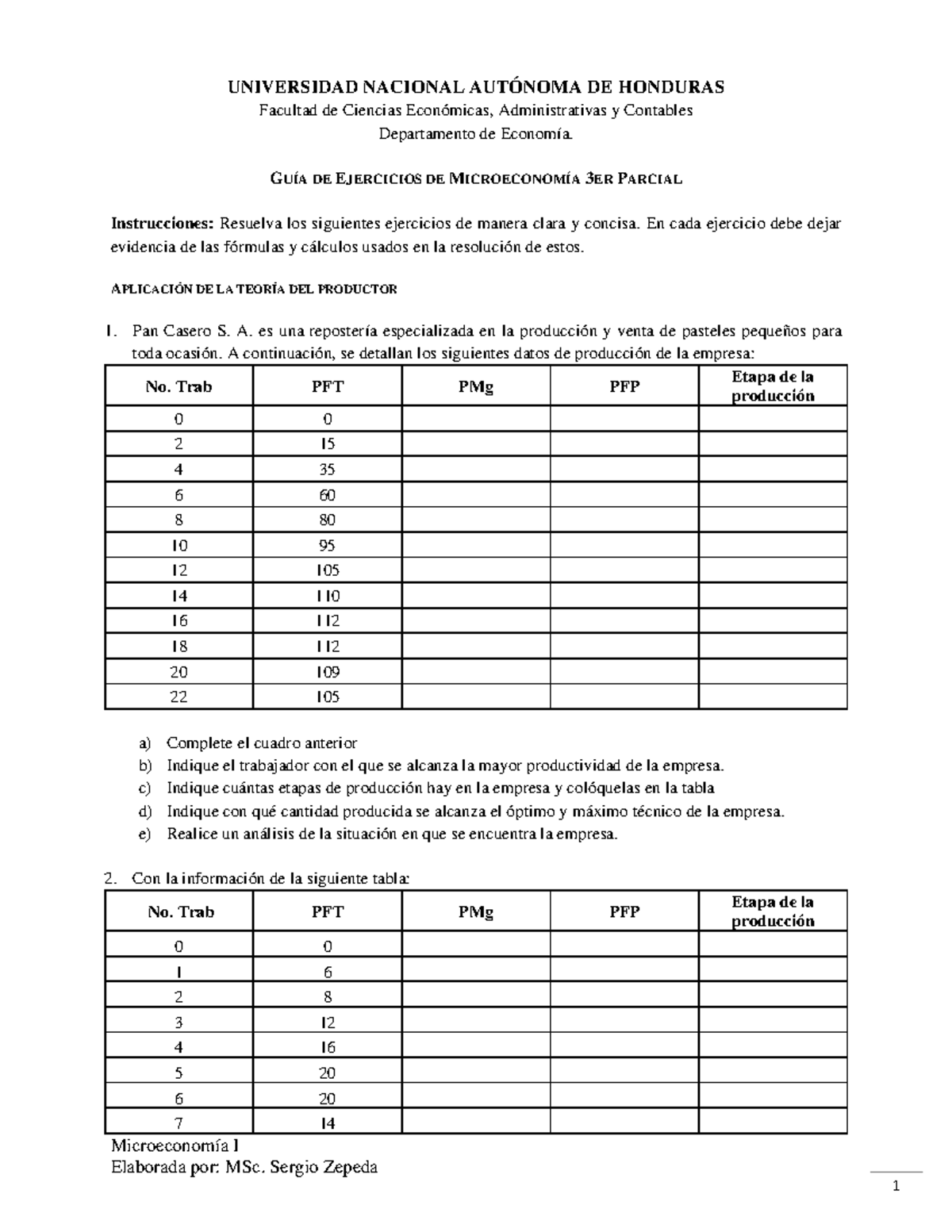 GUÍA DE Ejercicios DE Microeconomía 3ER Parcial - Microeconomía I ...