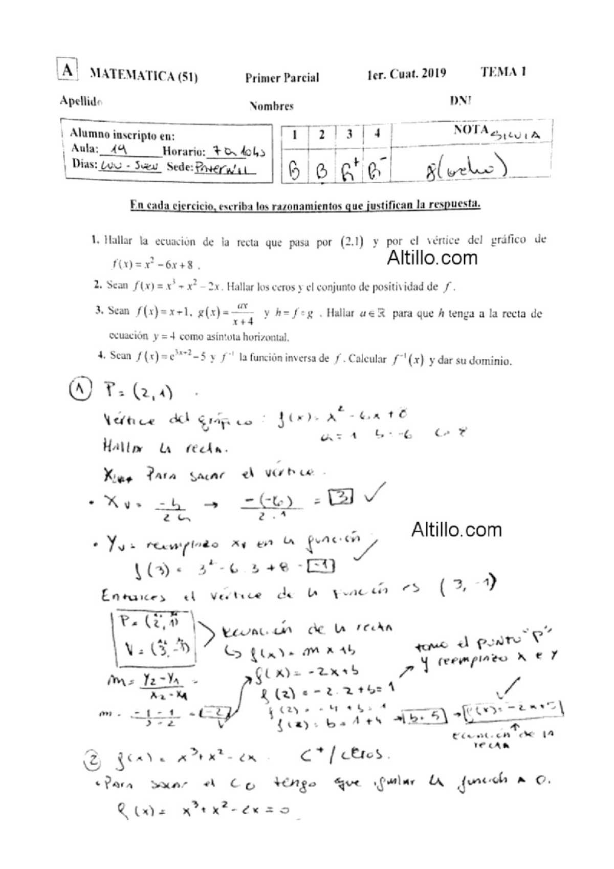 Examen De Matemática UBA Cbc Año 2021 - Matemática 51 CBC - Studocu