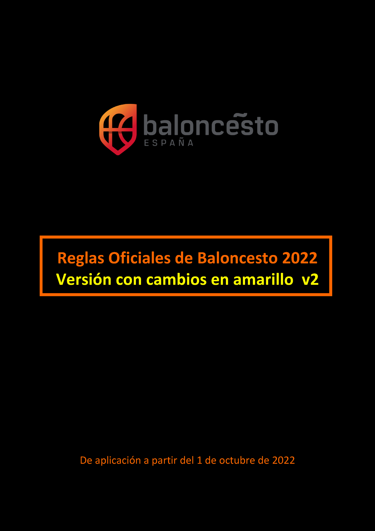 Reglas Oficiales De Baloncesto FIBA 2022 V2 Cambios Amarillo - REGLAS ...