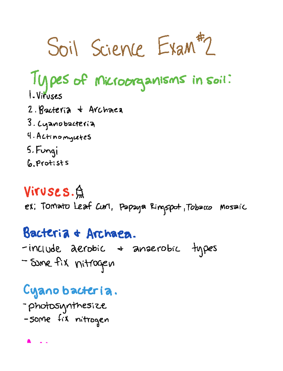 Study Guide Test Review For Exam 2 - Soil Science Exam't Types Of ...