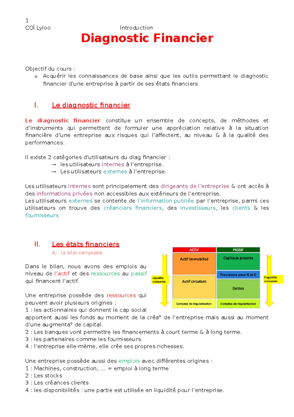 Diagnostic Financier - Introduction (CM1) - COÏ Lyloo Introduction ...