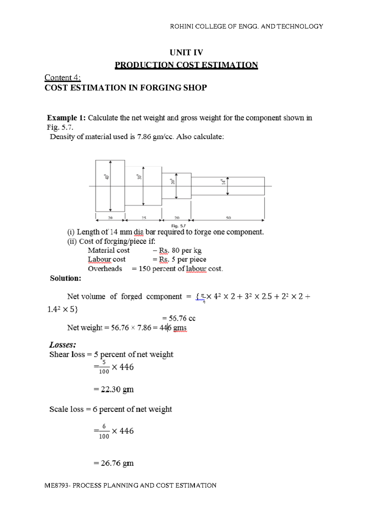 Rohini 15872291092 - ROHINI COLLEGE OF ENGG. AND TECHNOLOGY ME8793 ...