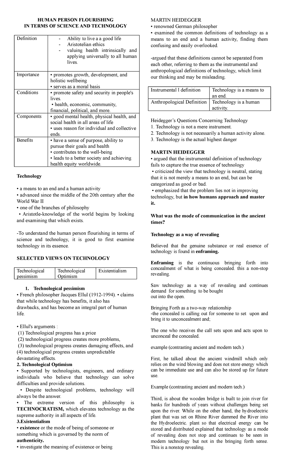 Sts 3rd reviewerfinal - HUMAN PERSON FLOURISHING IN TERMS OF SCIENCE ...