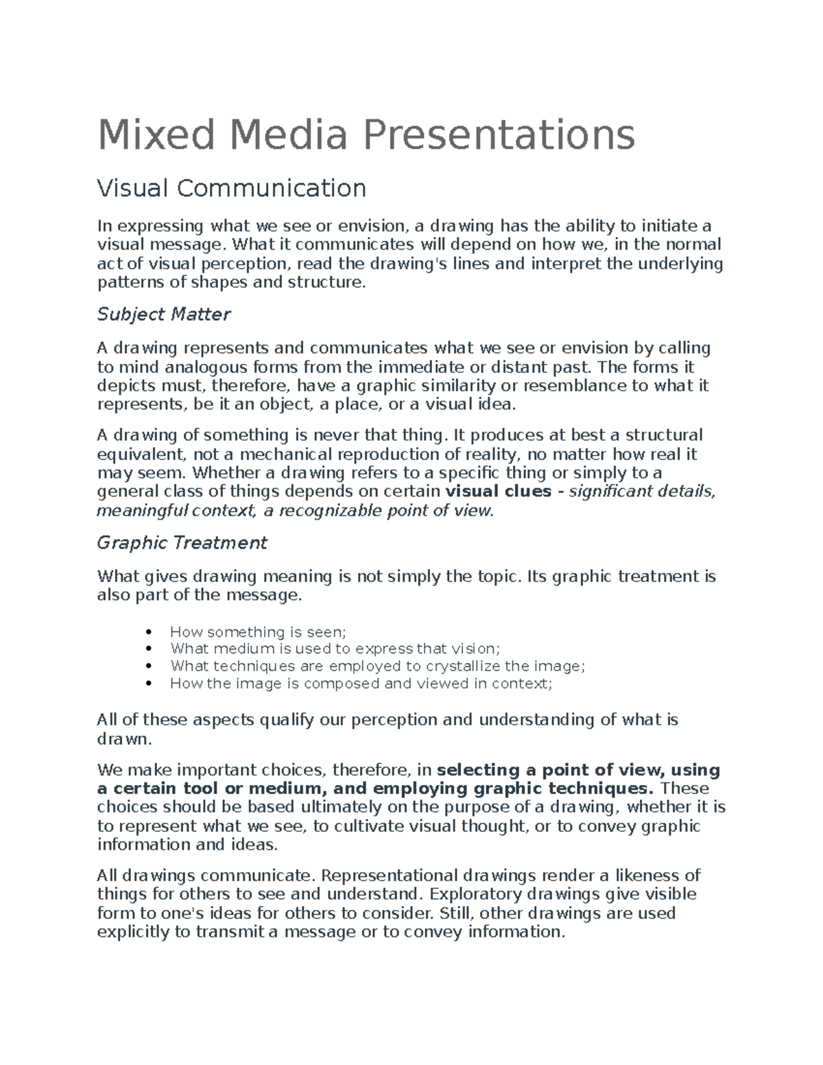 Visual Comm Notes - Architectural Visual Communication 2 - TIP - Studocu