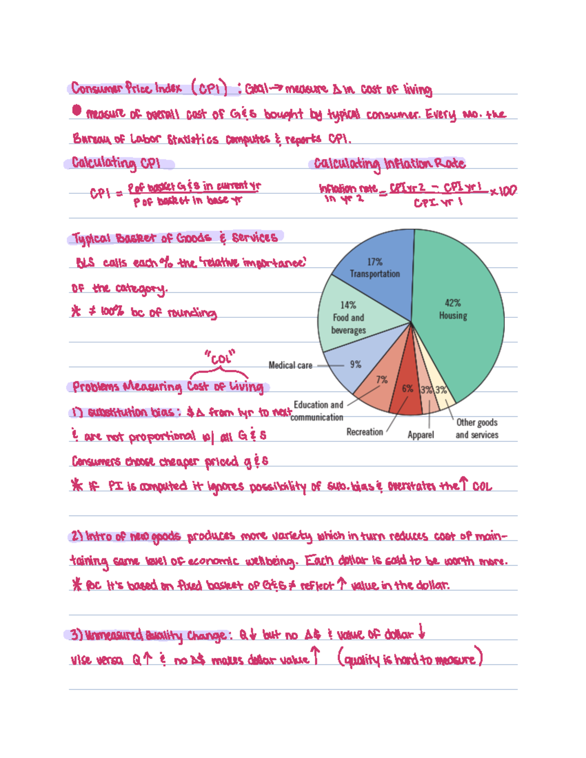 Chapter 11 Measuring Cost Of Living - Consumer PriceIndex CPI Goat ...