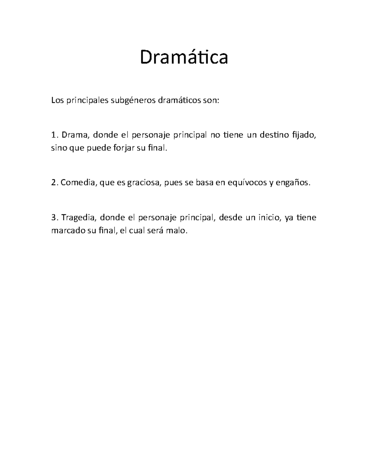 Dramática - Apuntes De Los Temas Dramática Épica - Dramática Los ...