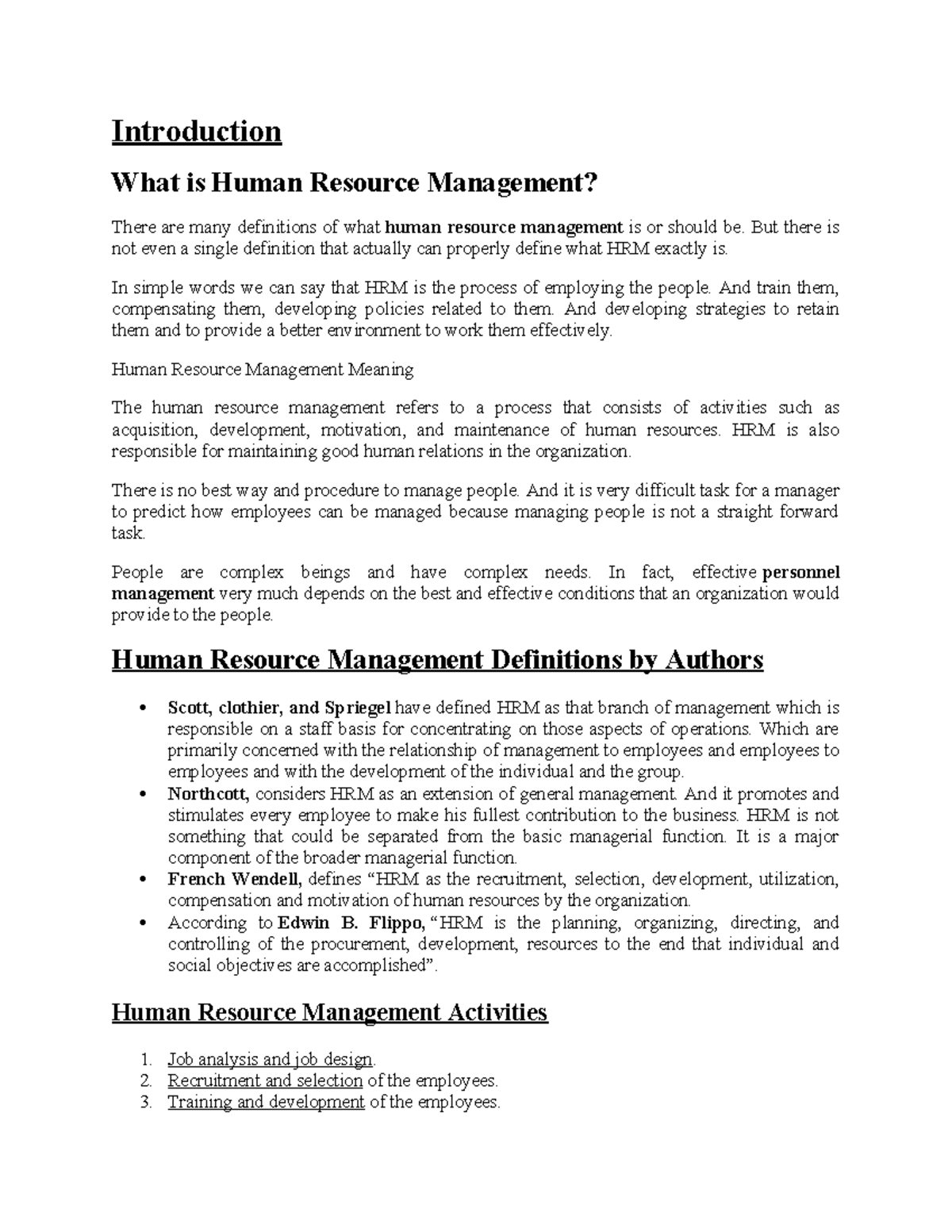 Hrm - Human resources management - Introduction What is Human Resource ...