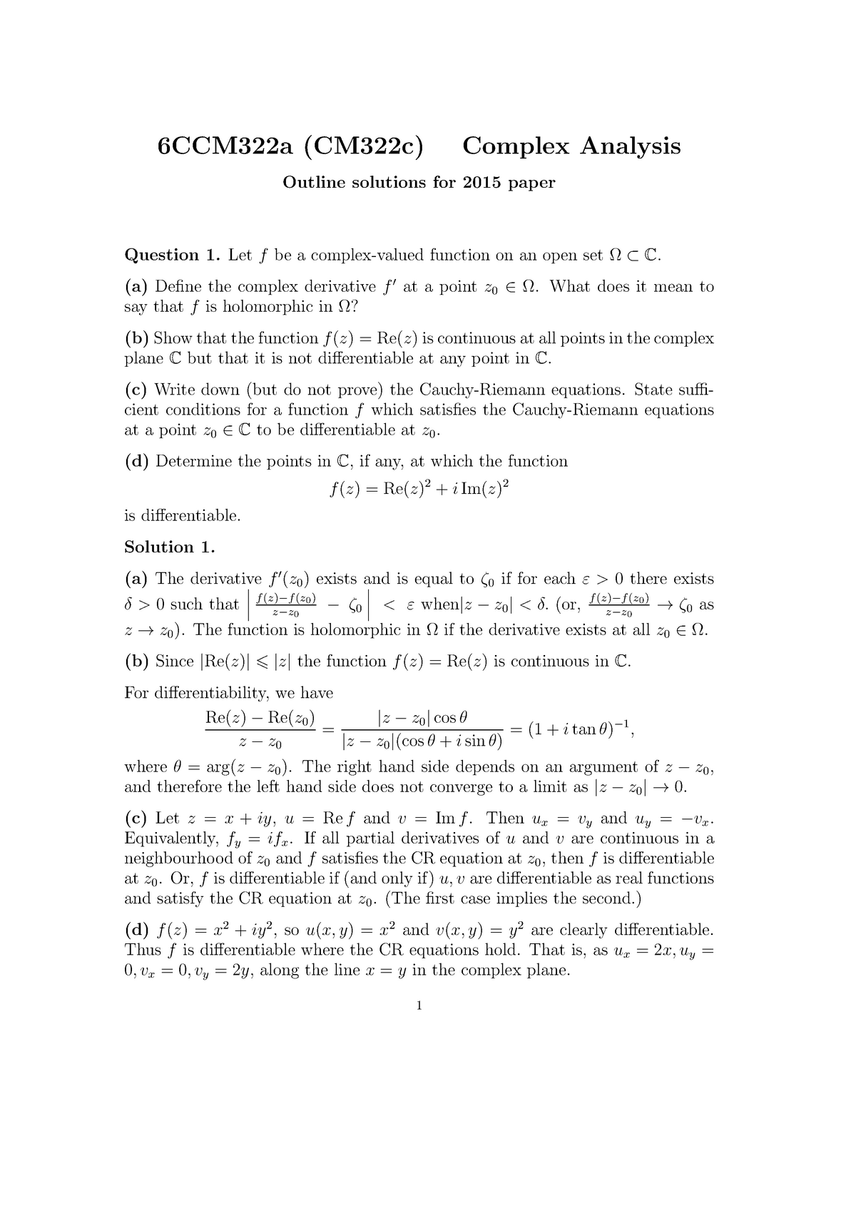 Exam May 15 Answers 6ccm322 Kcl Studocu