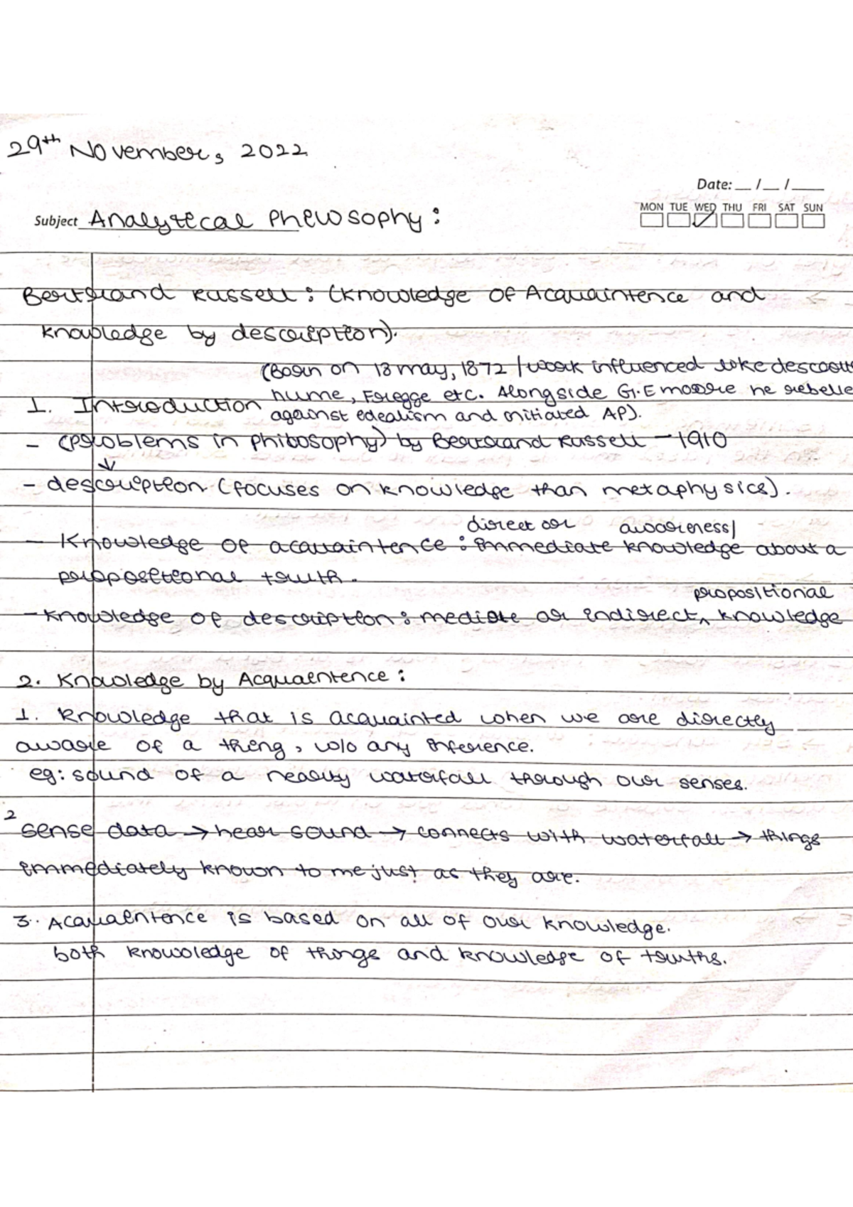 Analytical Philosophy Doc Analytic Philosophy Studocu