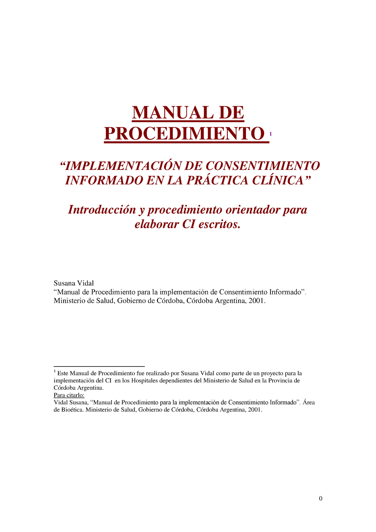 02 Implementacion De Consentimiento Informado En La Practica Clinica Manual De Procedimiento 1 2580
