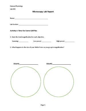 Lab 04 Report Form - Lab worksheet. - Lab # Diffusion and Osmosis Lab ...