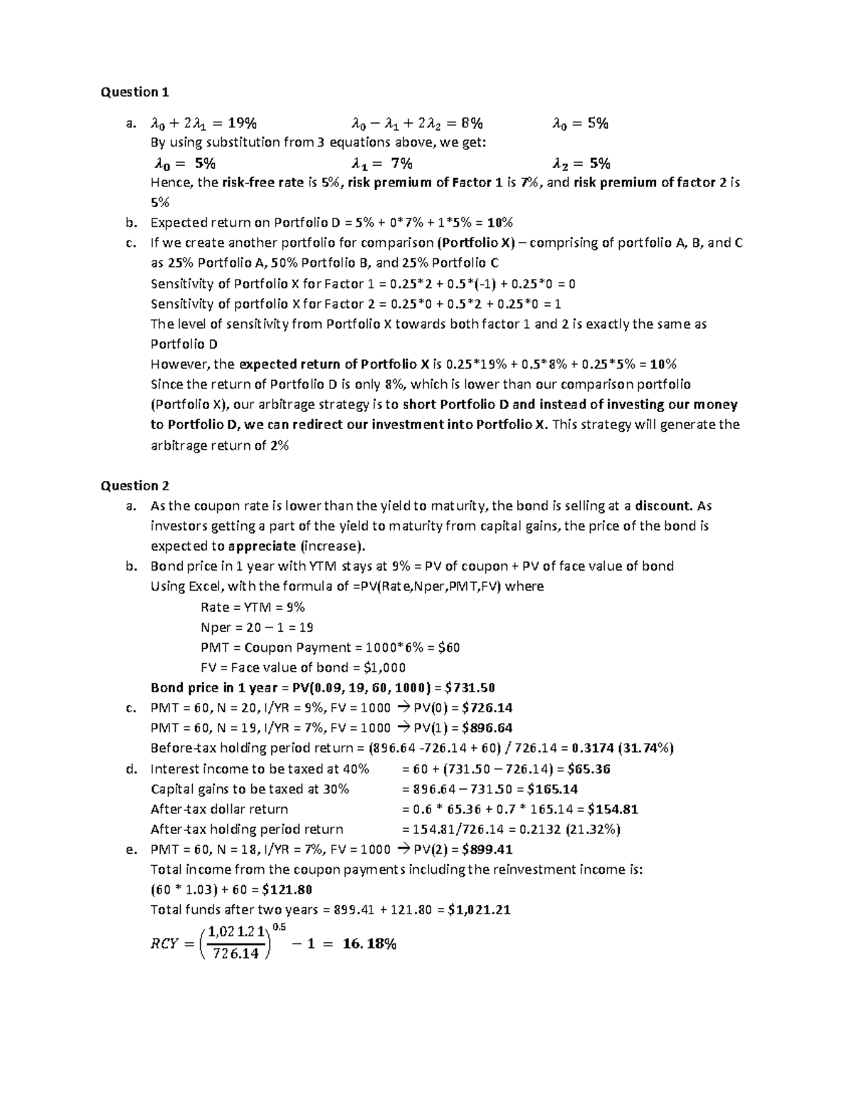 Assignment 2 Fin261 Warning Tt Undefined Function 32 Warning Tt Undefined Function 32 3158